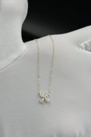 عقد زهره ذهب تصميم الماس عيار 18 وزن 0.6 جرام