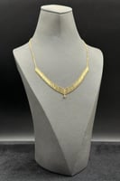 عقد السلالم ذهب صافي ايطالي عيار 18 وزن من 7.6 الى...