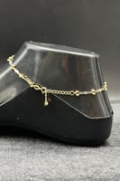 خلخال ذهب صافي ايطالي عيار 18 وزن 3.7 جرام