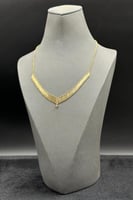 عقد السلالم ذهب صافي ايطالي عيار 18 وزن من 7.6 الى...