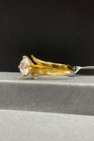 خاتم ذهب عيار 21 مع فص سوليتير وزن من 2.1 الى 2.2...