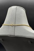 عقد مجدول مع كور ذهب تصميم هندي عيار 21 وزن 3.6 جر...