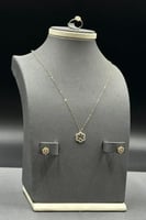 طقم اطفال ذهب تصميم الماس