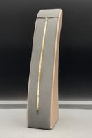 اسوارة ذهب ناعمة عيار 18 بتصميم رفيع راقي بوزن 5.3...