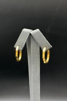 حلق ذهب صافي عيار 21 وزن 3.1 جرام