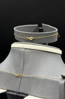 طقم دوائر ذهب صافي عيار 21 وزن من 1.4 الى 1.5 جرام