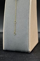 اسوارة ثلاث وردات ذهب صافي عيار 18 وزن 1.8 جرام