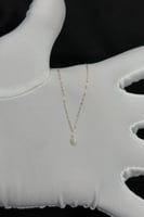 عقد قطرة ذهب تصميم الماس عيار 18 وزن 0.3 جرام