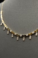 طقم الخلية مع باقيت ذهب تصميم الماس