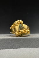 خاتم ذهب صافي عيار 21 وزن 4.4 جرام