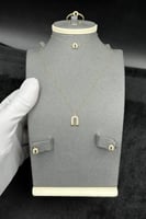 طقم ذهب صغير عيار 18 قوس النعومة وزن 2.7 جرام