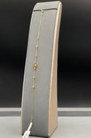 اسوارة وردة مع فص ذهب تصميم الماس عيار 21 وزن 1.13...