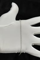 اسوارة تنس ذهب ابيض تصميم الماس عيار 18 وزن 3.1 جر...