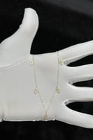 شوكر اوراق الشجر مفرغ ذهب تصميم الماس عيار 18 وزن...