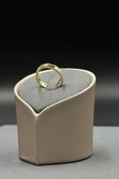 دبله مستطيل ذهب تضميم الماس