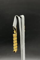 حلق ذهب تصميم الماس عيار 21 وزن 3.7 جرام