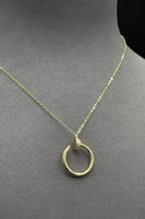 عقد مسمار ذهب تصميم الماس عيار 21 وزن من 3.3 الى 3...