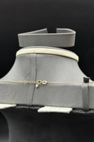 نصف طقم شناف ذهب مع لؤلؤ عيار 18 وزن 6.6 جرام