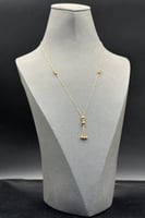 عقد كور نازل ناعم ذهب صافي عيار 21 وزن 1 جرام