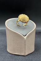 خاتم دائري ذهب صافي عيار 21 وزن 4.8 جرام