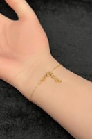 كف مجدول ذهب صافي عيار 21 وزن 1.3 جرام