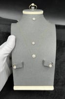 طقم ذهب ناعم عيار 18 وميض النجمة وزن 3.1 جرام