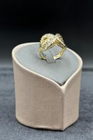 خاتم ذهب صافي ايطالي عيار 18 وزن 2.7 جرام