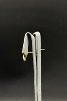 حلق ذهب تصميم الماس عيار 18 وزن 0.8 جرام