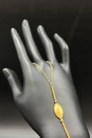 كف مجدول ذهب صافي عيار 21 وزن من 1.9 الى 2 جرام