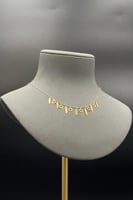 شوكر اوراق شجر مع دائرة ذهب صافي