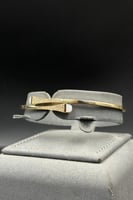 اسواره مع خاتم ذهب تصميم الماس مع فص ابيض عيار 18...