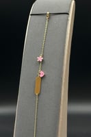 اسوارة اطفال بلاك مع قلب ذهب ملون