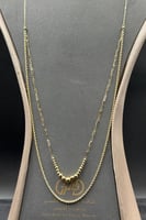 شال دورين مجدول مع كور ذهب صافي ايطالي عيار 18 وزن...