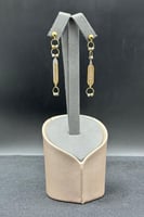 حلق حلقات ذهب صافي عيار 18 وزن 4.1 جرام