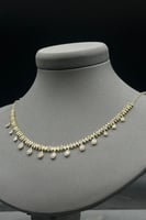 تشوكر دمعات باقيت ذهب تصميم الماس