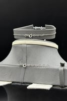 طقم ذهب ناعم أبيض عيار 18 همس اللمعان وزن 11.5 جرا...