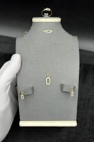 طقم ذهب عيار 18 نبض الحلقة وزن من 2.4 إلى 2.5 جرام