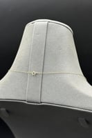 عقد مستطيل نازل ذهب تصميم الماس عيار 18 وزن 1 جرام