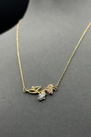 عقد ذهب صافي عيار 18 وزن 3.6 جرام