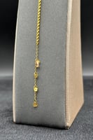 اسوارة مجدول ذهب عيار 21 وزن 1.1 جرام