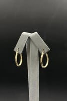 حلق ذهب صافي ايطالي عيار 18 وزن 1.1 جرام