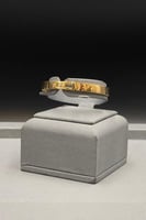 اسوارة مع خاتم ذهب تصميم الماس عيار 21 الوزن 17.3