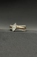 خاتم الماس ورقة الشجر وزن الذهب : 5.33 جرام وزن ال...