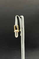 حلق جنزير ذهب تصميم الماس عيار 18 وزن 5.8 جرام