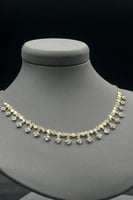 تشوكر الخليه مع معينات ذهب تصميم الماس