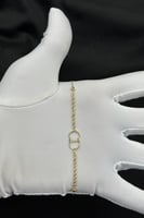 اسوارة CD مجدول ذهب صافي عيار 18 وزن 1 جرام