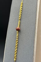 اسوارة ذهب تصميم هندي عيار 21 وزن من 2 الى 2.2 جرا...