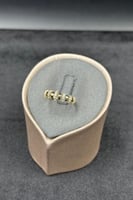 خاتم ذهب تصميم الماس عيار 18 وزن 1.3 جرام