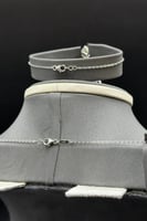 طقم ذهب ابيض تصميم الماس عيار 18 وزن 11.7 جرام