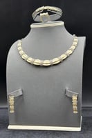 طقم شبكة ذهب عيار 18 مهابة الكلاسيك وزن 28.6 جرام